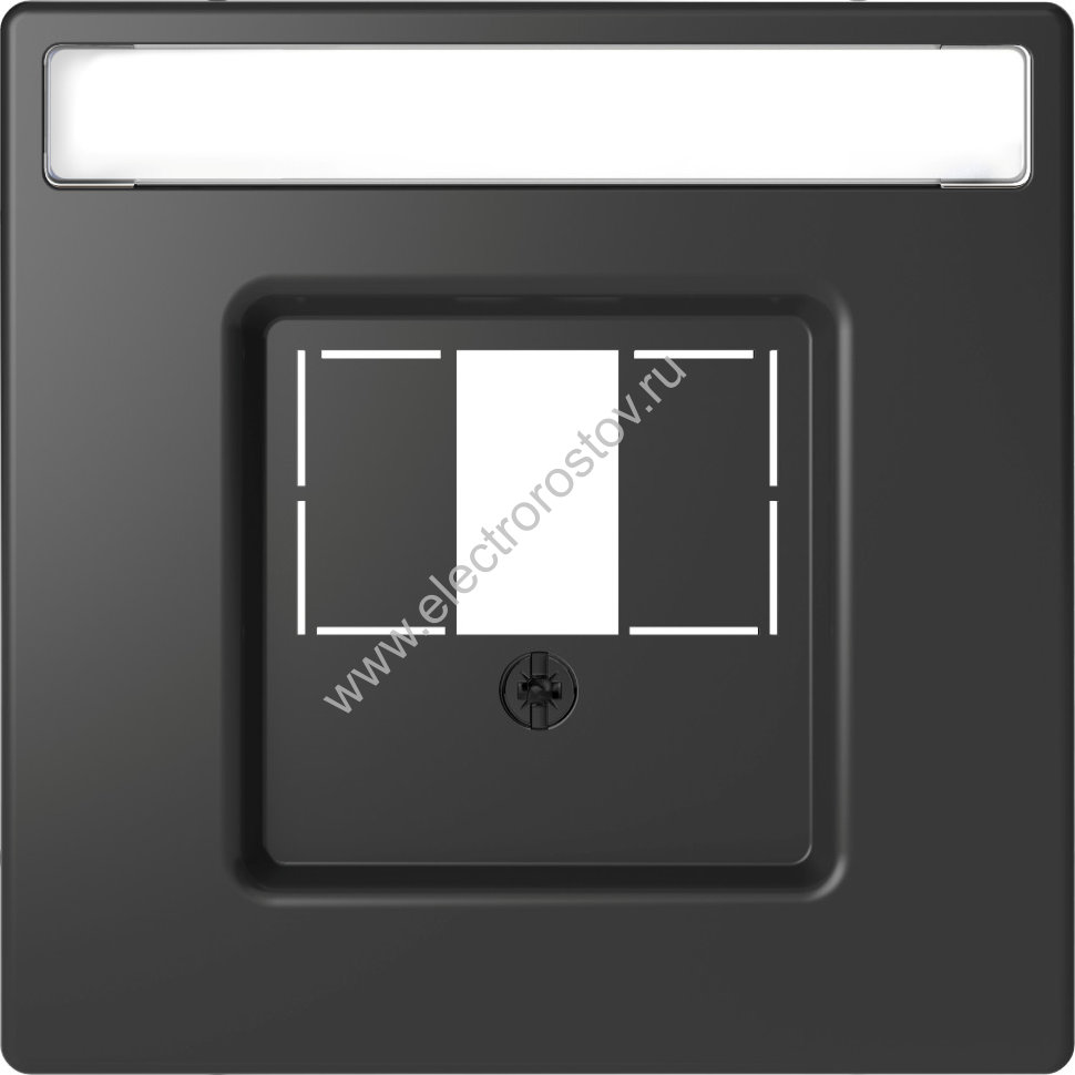 Schneider Electric Merten D-Life Антрацит Накладка центральная для TAE/Audio/USB