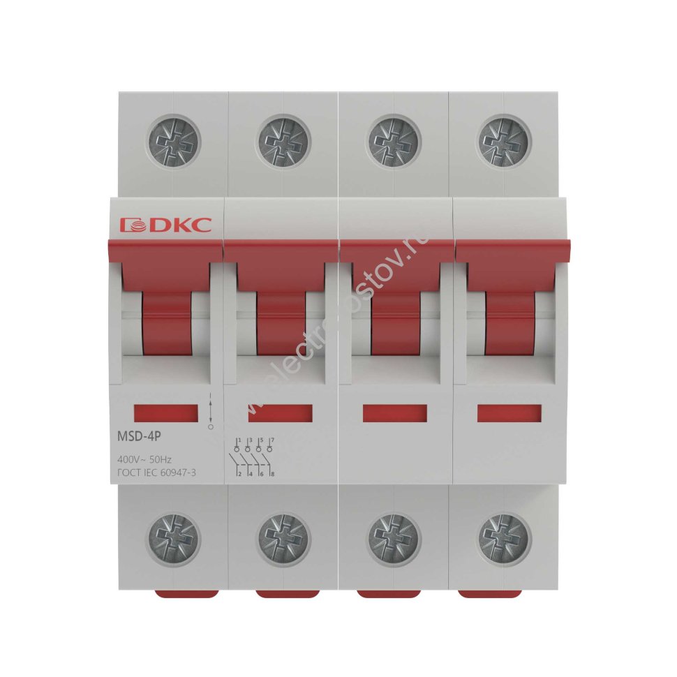 DKC YON max Выключатель нагрузки модульный MSD 4P 80A