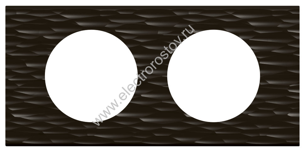 Celiane Corian Черный рифленый Рамка 2-ая (2+2 мод) Legrand