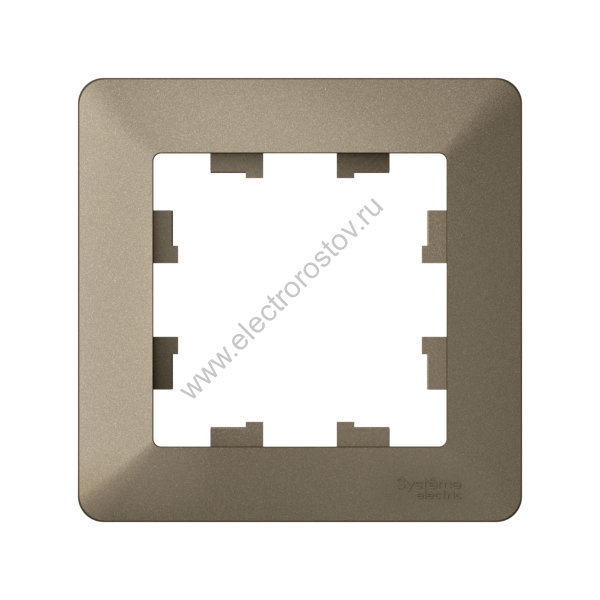 Systeme Electric AtlasDesign Air Шампань/дымчатый черный Рамка 1-ая