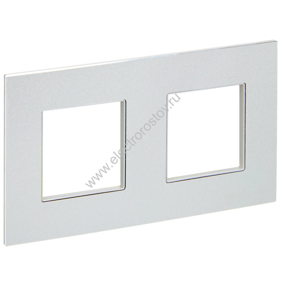 IEK SKANDY Металл Серебряный Рамка 2-ая SK-F32S