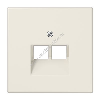 LS 990 Слоновая кость Накладка 2-ой наклонной ТЛФ/комп розетки JUNG