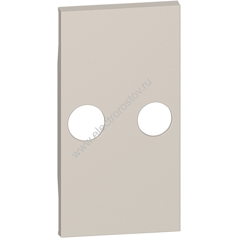 BT Living now Песочный Лицевая панель для TV розеток с 2 отверстиями 2 мод