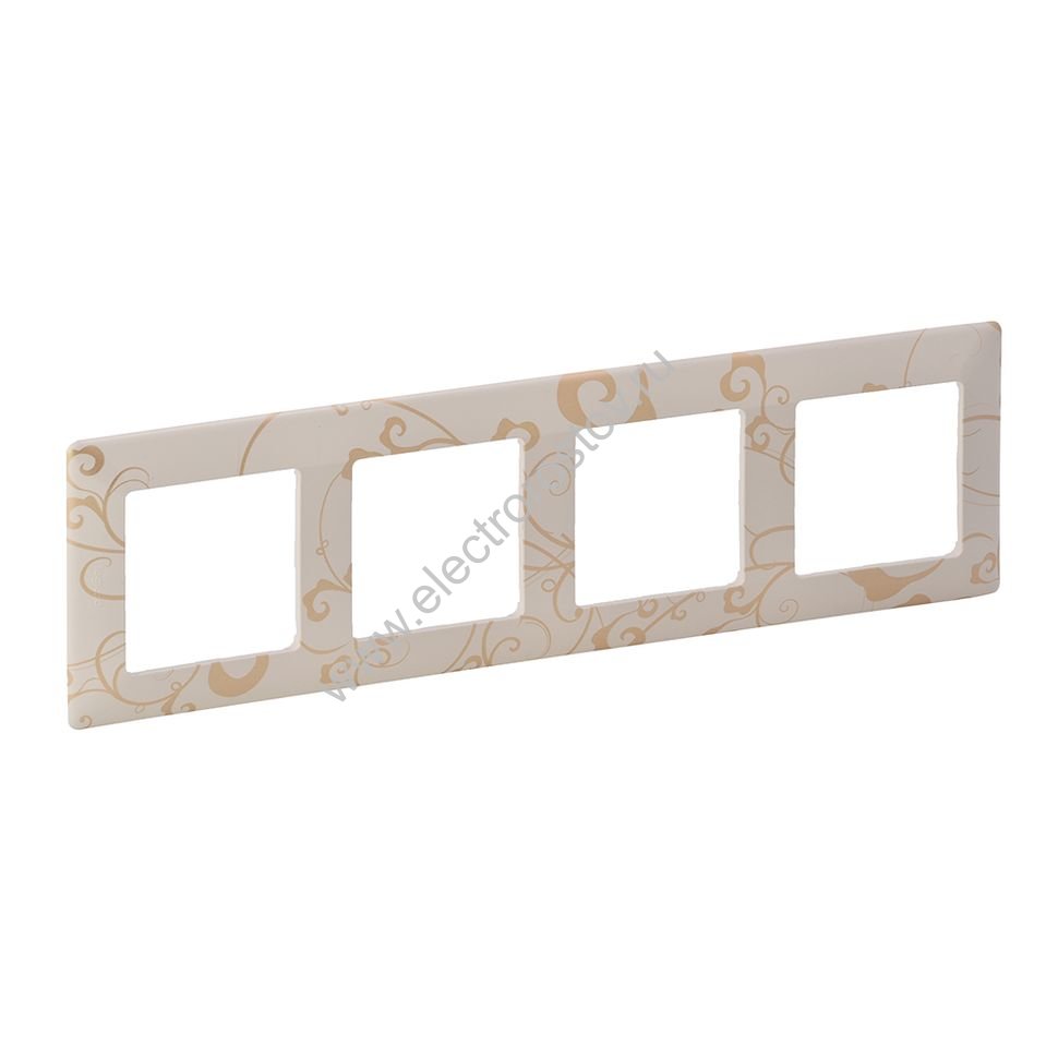 Valena LIFE Ампир бежевый Рамка 4-ая Legrand