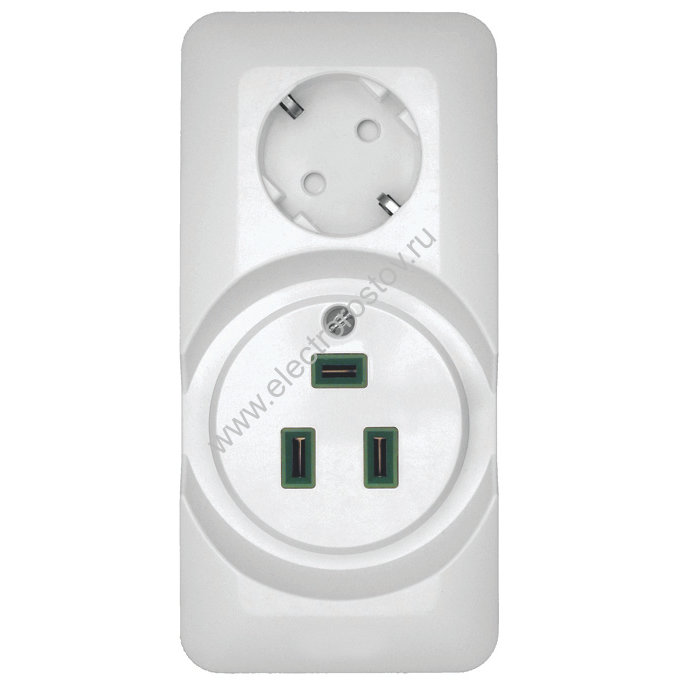 Прима Розетка 2-ая О/У комбинированная для электроплит 32А+силовая 16А (в сборе) Schneider Electric