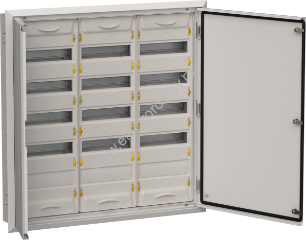 TITAN 5 Корпус мет. ЩРв-180 (3х60) 880х885х130 IP31 сер IEK