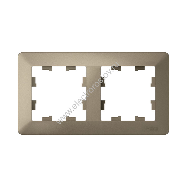 Systeme Electric AtlasDesign Air Шампань/дымчатый черный Рамка 2-ая