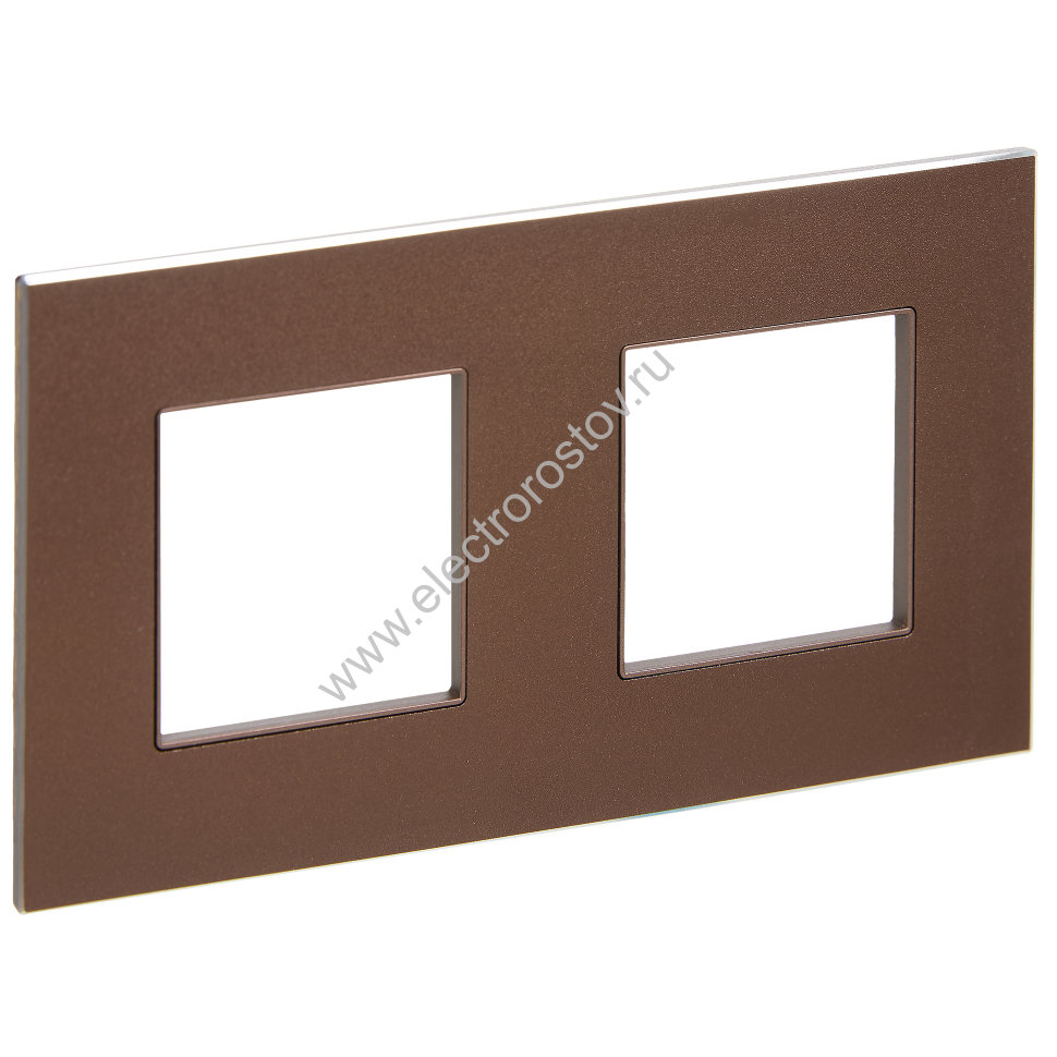 IEK SKANDY Металл Шоколад Рамка 2-ая SK-F32Br