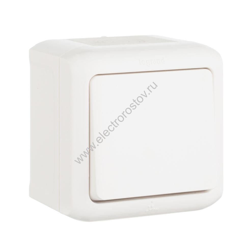 Quteo Белый IP44 Переключатель 1-клавишный Legrand