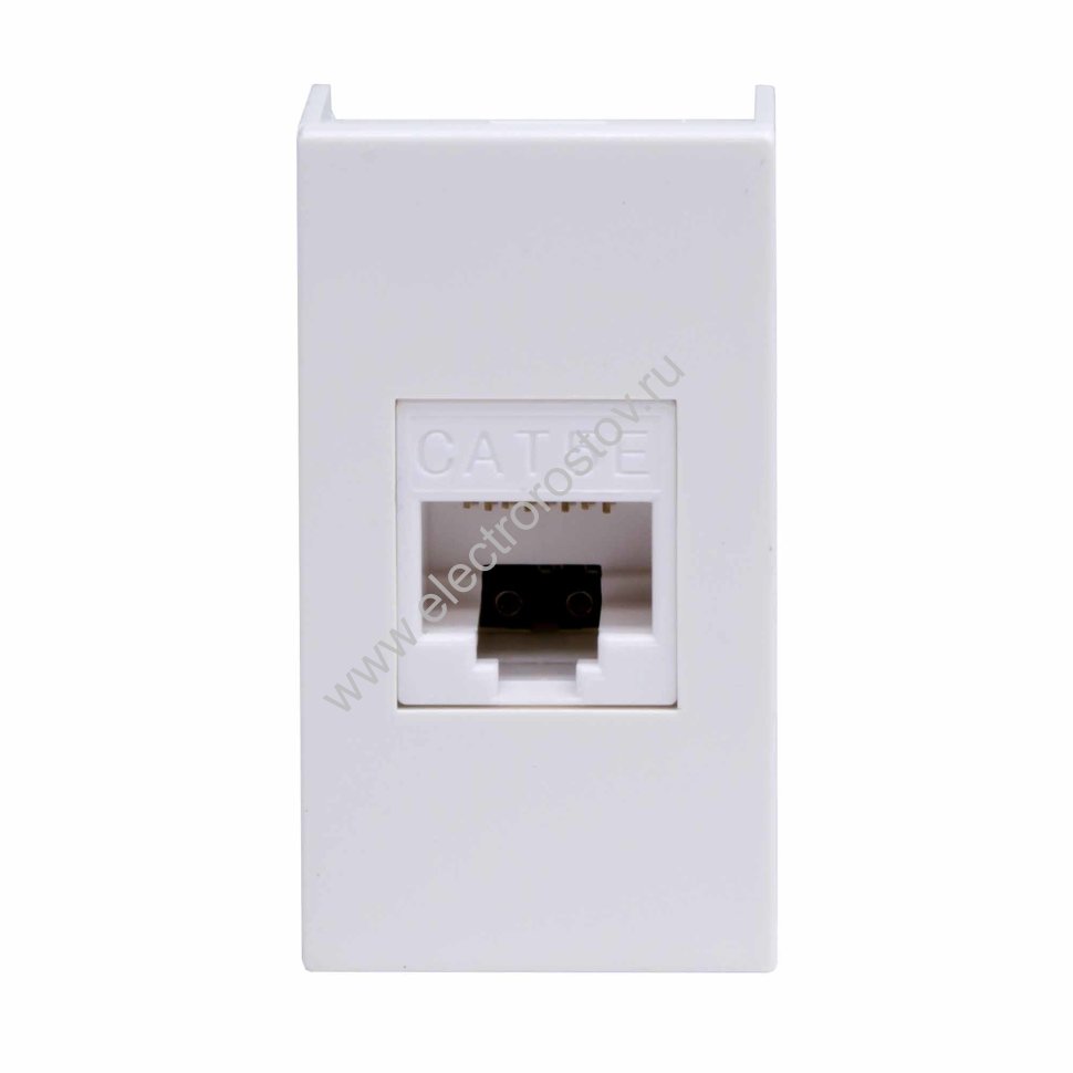 DKC Комп.роз. RJ45 кат.5e, 8P8C,  Viva, белая, 1мод