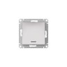 AtlasDesign Алюминий Переключатель 1-клавишный с подсветкой c быстрозажим. клемм Schneider Electric