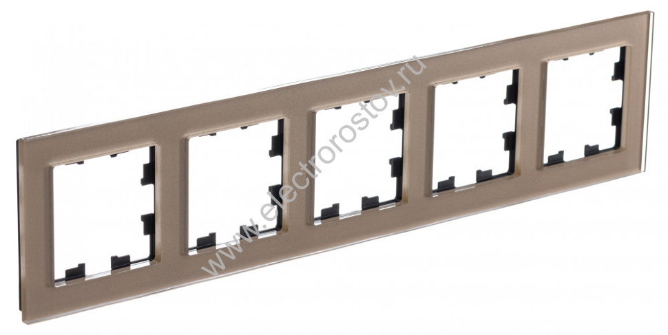 AtlasDesign Nature Стекло шампань Рамка 5-ая Schneider Electric