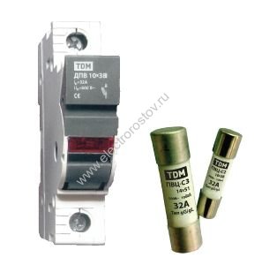 Плавкая вставка ПВЦ-С2 10х38 4А TDM