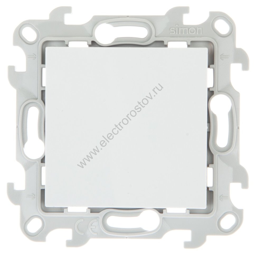 Simon 24 Белый Выключатель кнопочный 1-клавишный Simon