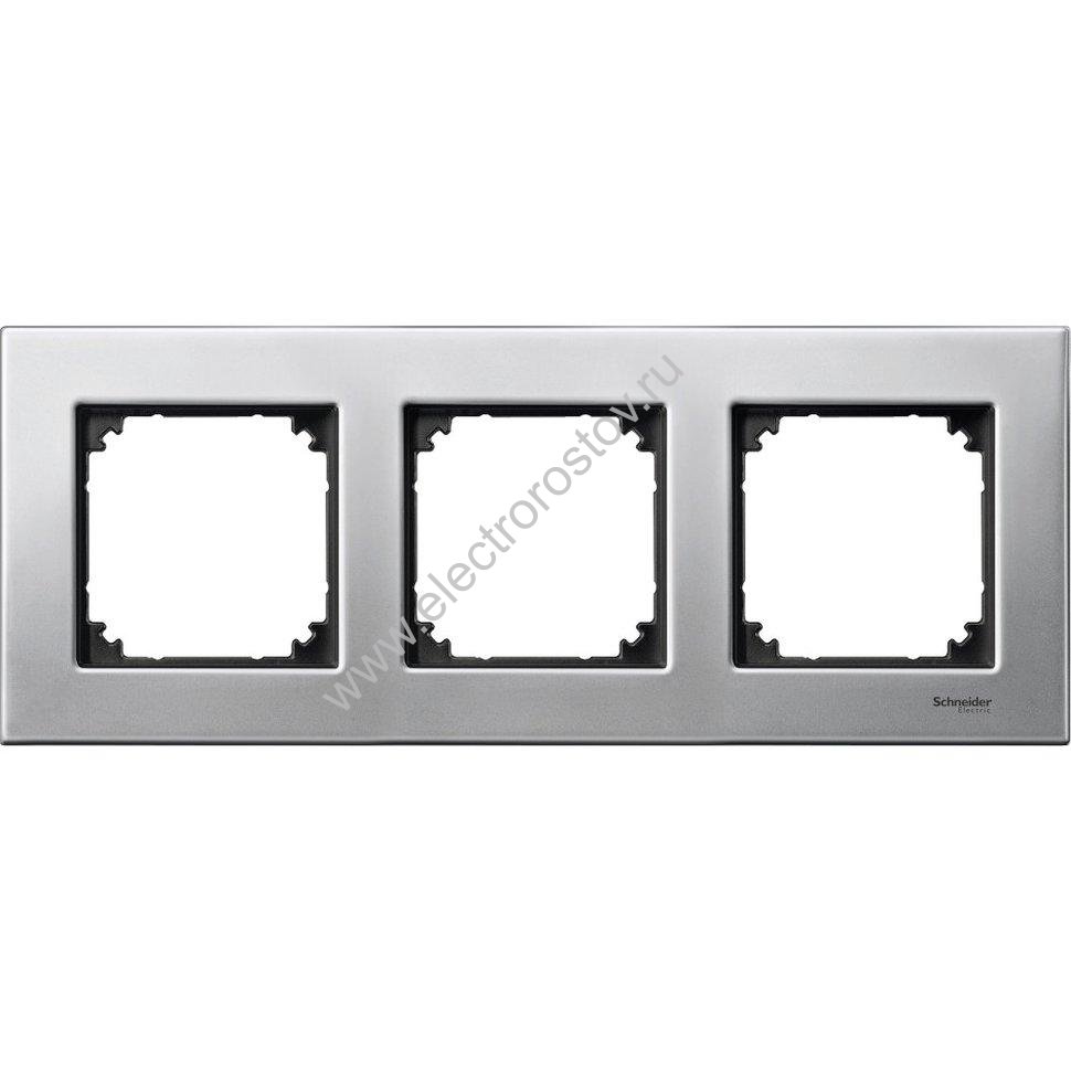Merten SM M-Elegance Платина серебро Рамка 3-ая Schneider Electric