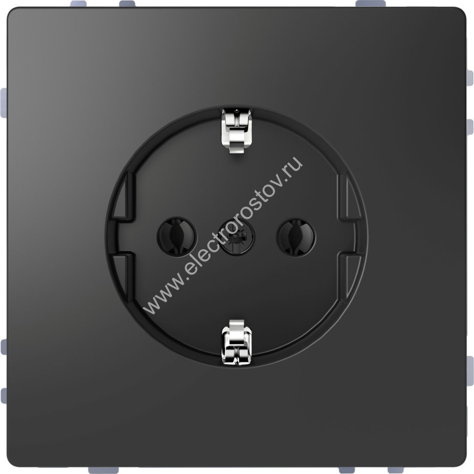 Schneider Electric Merten D-Life Антрацит Розетка 16А, с/з , без шторок