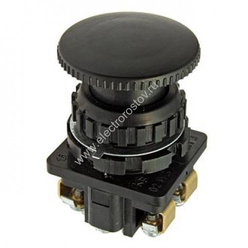 Кнопка черная КЕ  021/2 Грибок