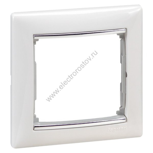 Valena Белый/Серебряный штрих Рамка 1-ая Legrand