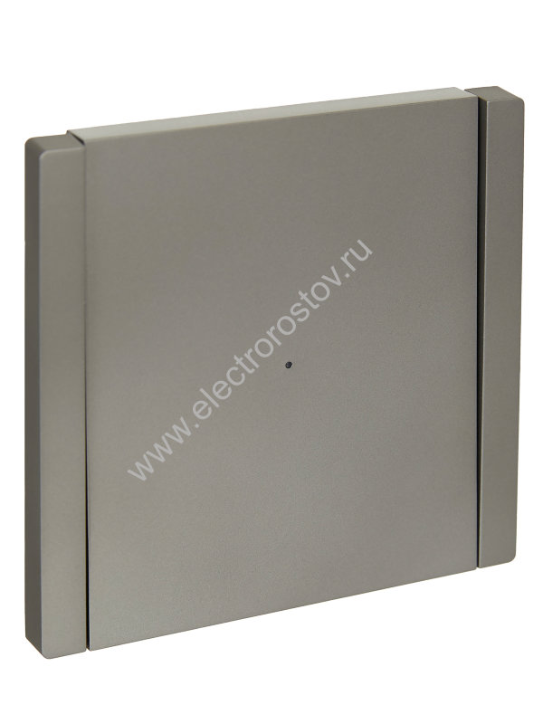 IEK FORTE&PIANO Сталь Выключатель 1-кл проходной с индикатором 10А FP504