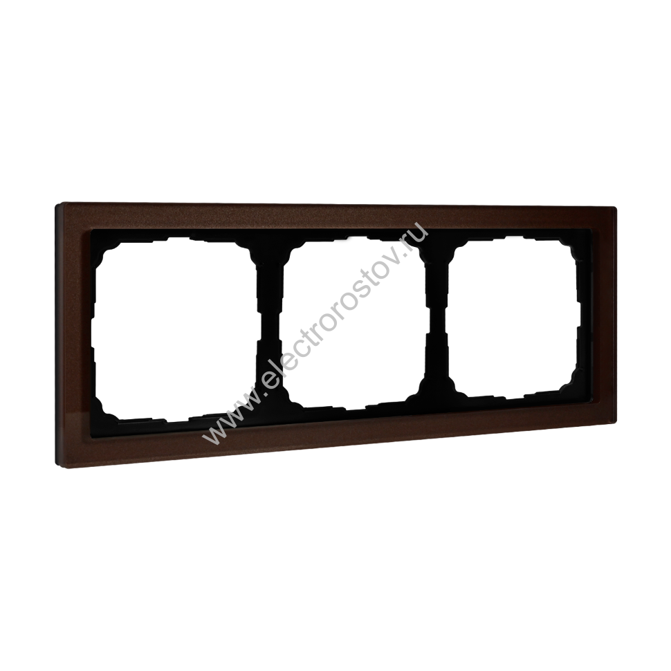 Systeme Electric ArtGallery Pure Органическое стекло Мокко Рамка 3-ая