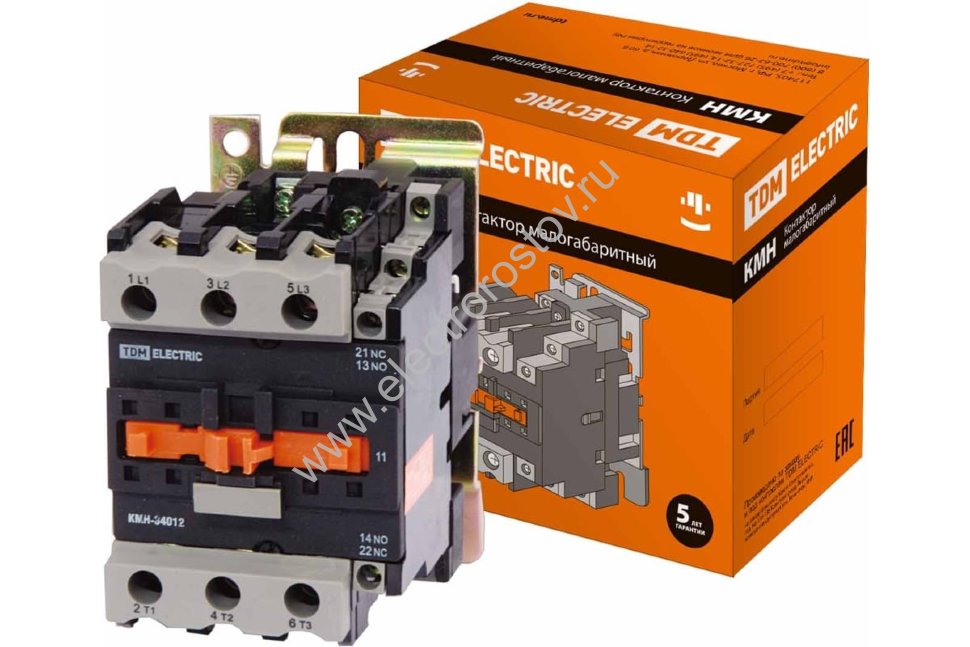 Контактор КМН-34012 40А 230В/АС3 1НО;1НЗ TDM