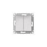 AtlasDesign Алюминий Переключатель 2-клавишный c быстрозажим. клеммами Schneider Electric