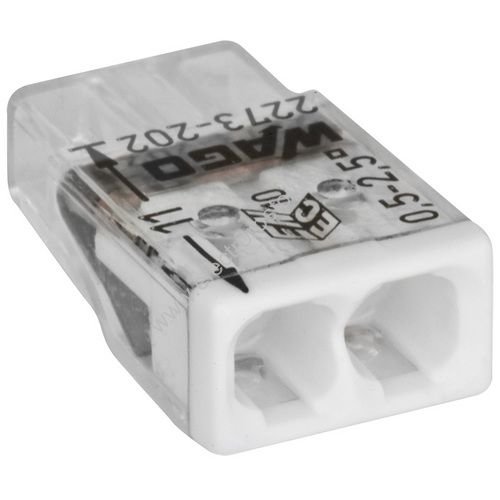 Клемма для одножильных проводников 2х0,5-2,5мм² WAGO