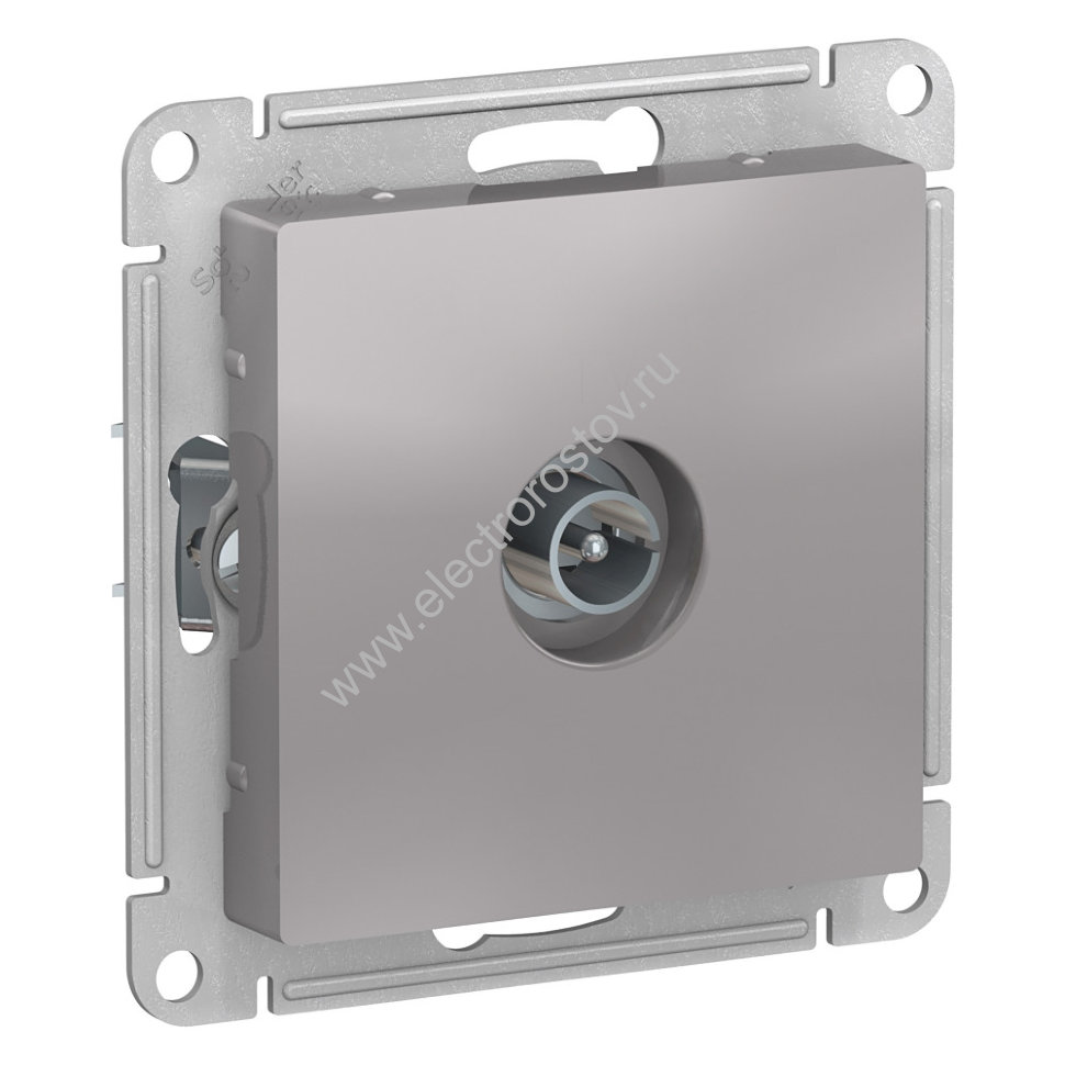 AtlasDesign Алюминий Розетка антенная одиночная TV коннектор Schneider Electric