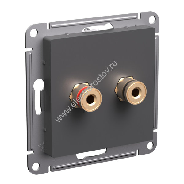 AtlasDesign Базальт Аудиорозетка двухместная Schneider Electric