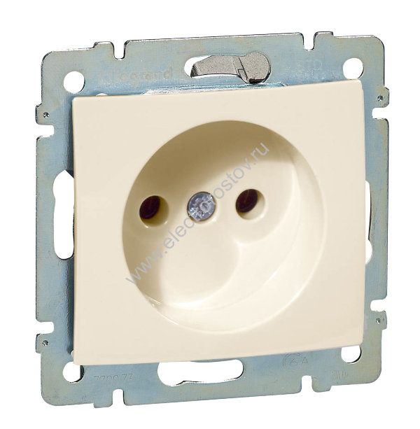 Valena Слоновая кость Розетка 1-ая без заземления Legrand