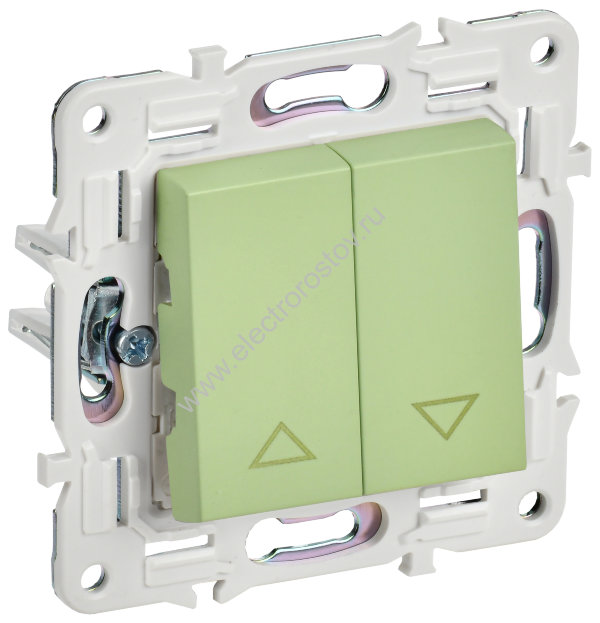 IEK SKANDY Мятный Выключатель жалюзи 10А SK-V12G