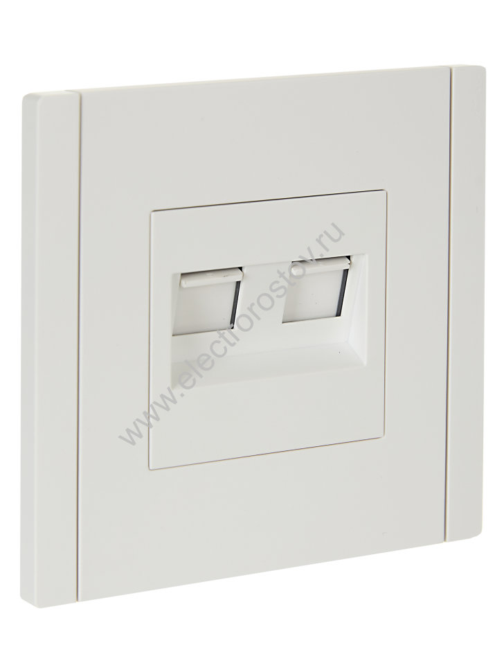 IEK FORTE&PIANO Белый Розетка комп. 2-ая RJ45 кат.6 FP234