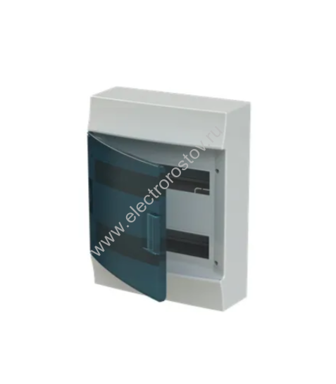 Mistral41 Щит накладной 24 модуля, дверь прозрачная зеленая, с клеммами IP41 ABB