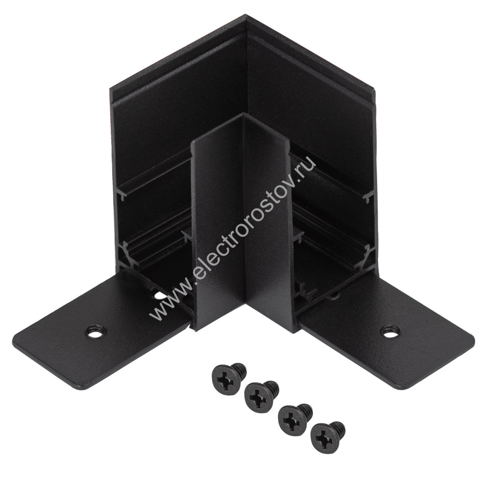 ЭРА Коннектор TRM-S20-CC-B угловой для накладного магнитного шинопровода NOVA TRM-S20 черный