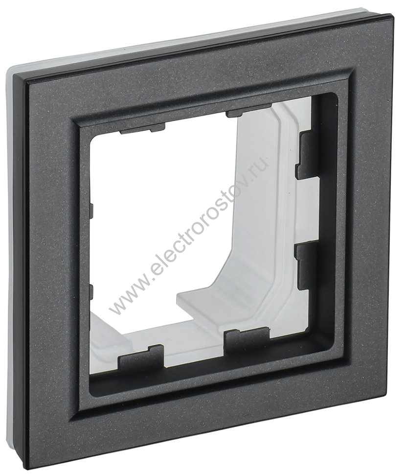 IEK BRITE BASE Черный Рамка 1-м IP44 РУ-1-БрЧ-44