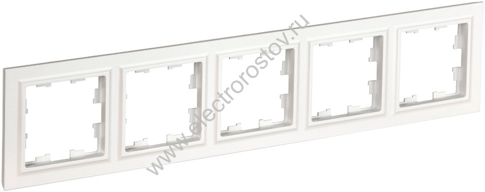 IEK BRITE BASE Белый Рамка 5-м РУ-5-БрБ