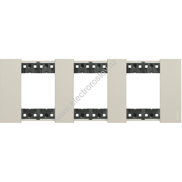 BT Living now Песочный Рамка немецкий стандарт 3 поста (2+2+2 мод)