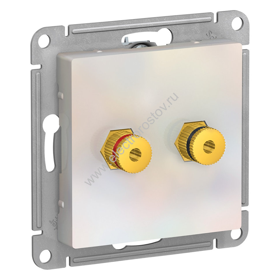 AtlasDesign Жемчуг Аудиорозетка двухместная Schneider Electric