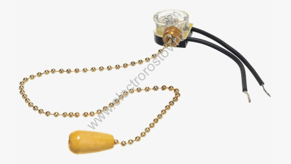 Выключатель для бра c цепочкой 270мм золото Smartbuy