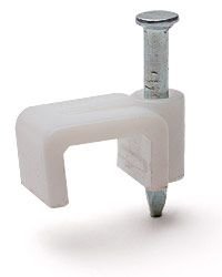 Скоба пластик. плоская СПП 10 (25шт.) Fortisflex