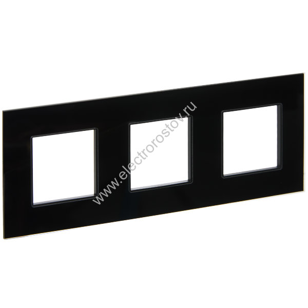 IEK SKANDY Стекло Черный Рамка 3-ая SK-F23Bl