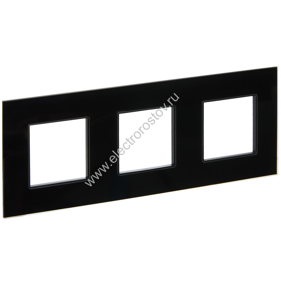IEK SKANDY Стекло Черный Рамка 3-ая SK-F23Bl
