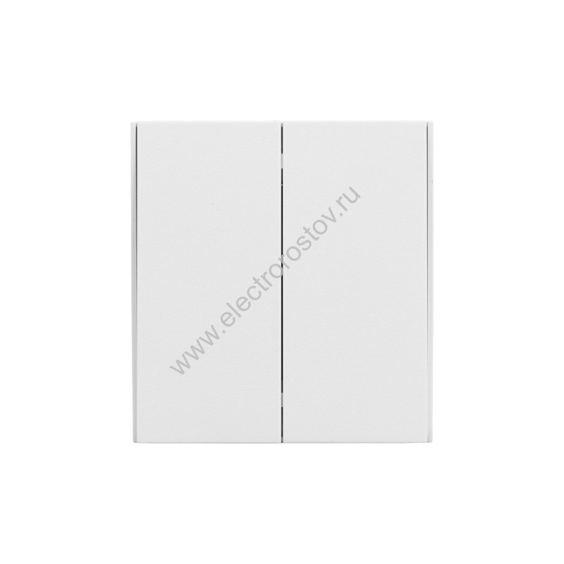 KRANZ STRONG Выключатель 2 кл проходной (переключатель) 10А с/у жемчуг, с 1-пост. рамкой