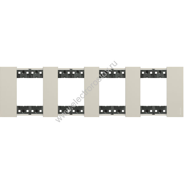 BT Living now Песочный Рамка немецкий стандарт 4 поста (2+2+2+2 мод)