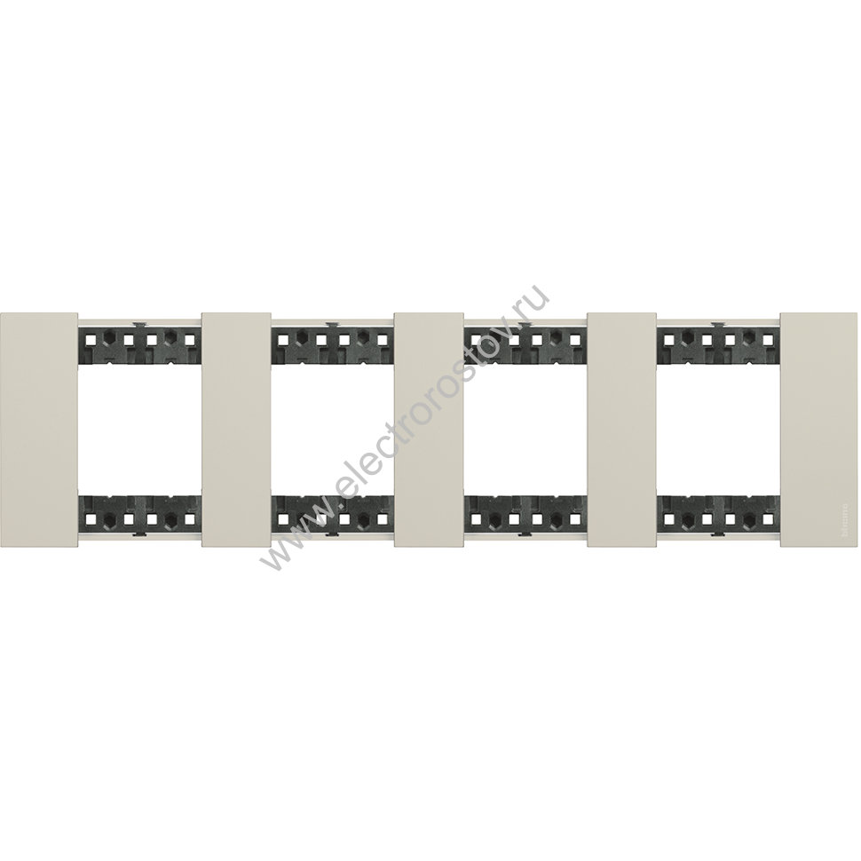 BT Living now Песочный Рамка немецкий стандарт 4 поста (2+2+2+2 мод)