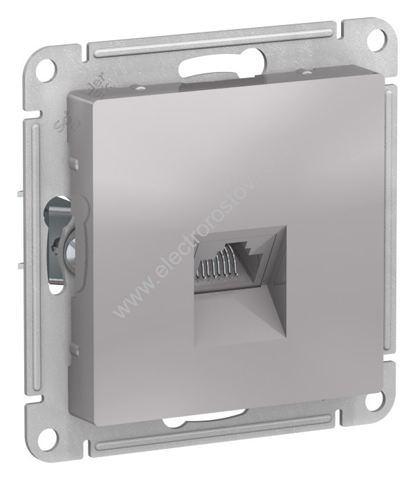 AtlasDesign Алюминий Розетка компьютерная 1-ая RJ45, кат. 5e Schneider Electric