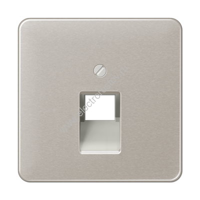 CD 500 Платина Накладка 1-ой наклонной ТЛФ/комп розетки JUNG