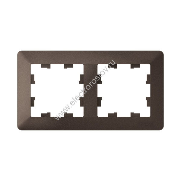 Systeme Electric AtlasDesign Air Мокко/дымчатый черный Рамка 2-ая