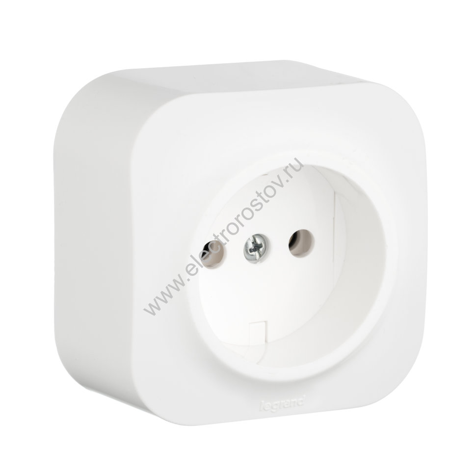 Quteo Белый Розетка 1-я б/з Legrand