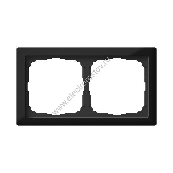 Systeme Electric ArtGallery Pure Органическое стекло Черный Рамка 2-ая